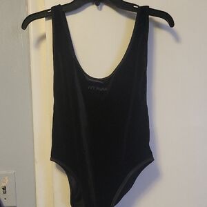 IVY PARK Black Bodysuit with High-Cut Design